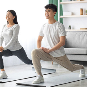 Patients in Fort Lee doing yoga
