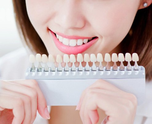 Close-up of bright teeth after Zoom whitening 